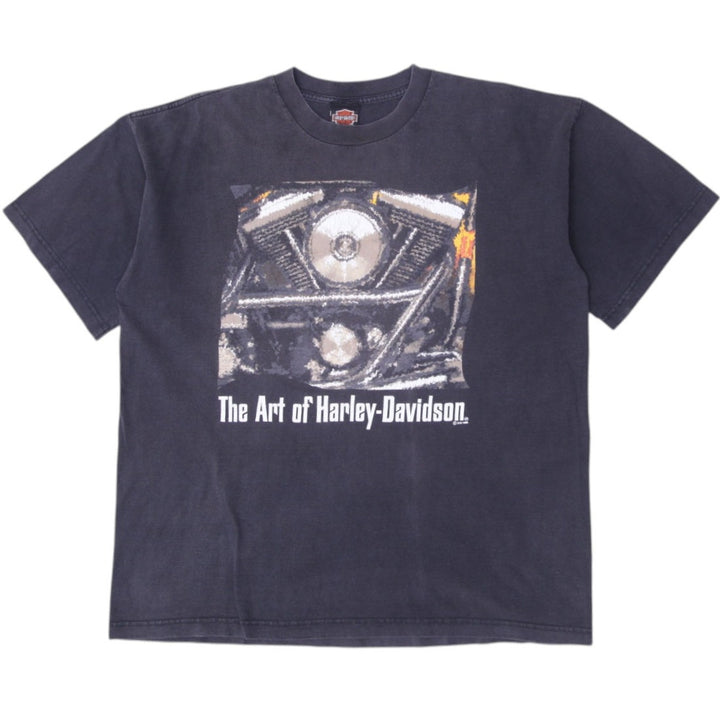 Vintage The Art Of Harley Davidson T-Shirt Black Graphic Logo Cancun XL | Migration_T-Shirts | Fashion Rerun