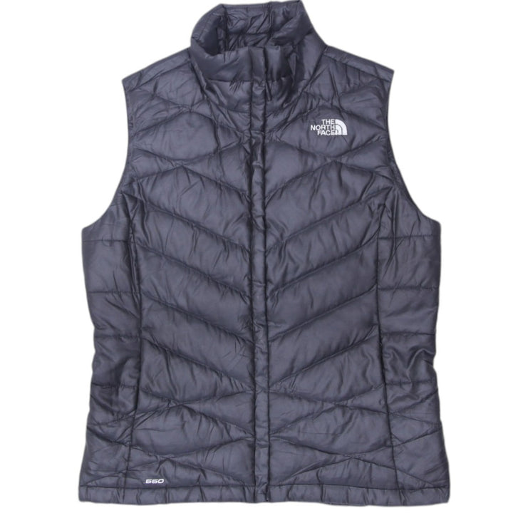 Ladies The North Face 500 Puffer Vest Black Quilted Lightweight S