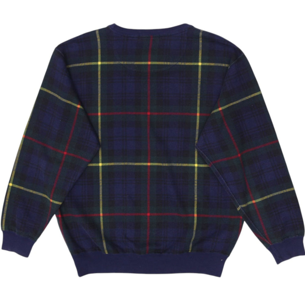 Vintage Ralph Lauren Plaid Modacrylic Cotton Crewneck Sweater Size M | Migration_Knitwear & Sweaters - Side V | Fashion Rerun