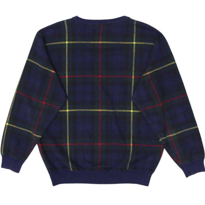 Vintage Ralph Lauren Plaid Modacrylic Cotton Crewneck Sweater Size M | Migration_Knitwear & Sweaters - Side V | Fashion Rerun