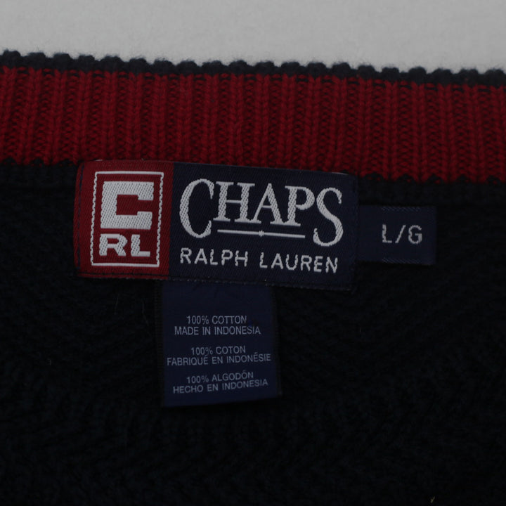 Vintage Chaps Ralph Lauren Knit Sweater Navy Size L - Fashion Rerun Vintage Migration_Sweaters