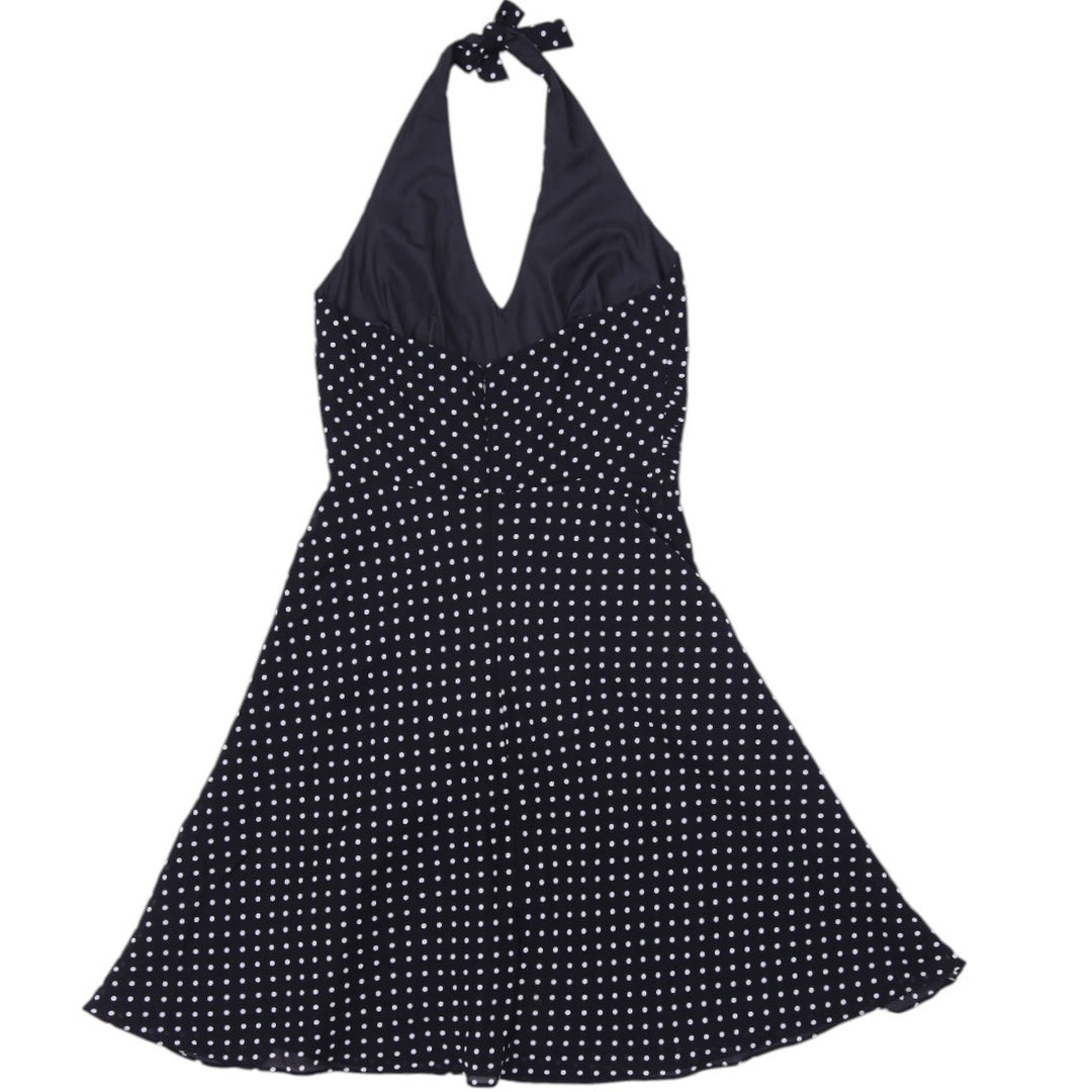 Y2K Ladies Algo Polka Dot Halter Mini Dress Size 10