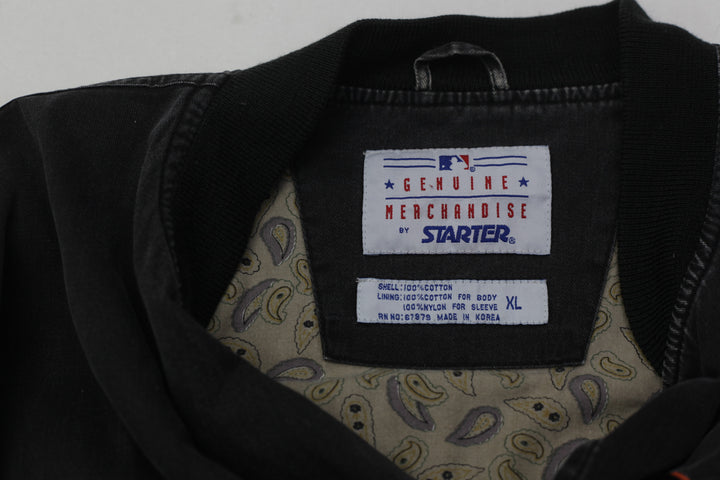 Vintage Genuine Merchandise By Starter Baltimore Oriole Black Gray Jacket Mens