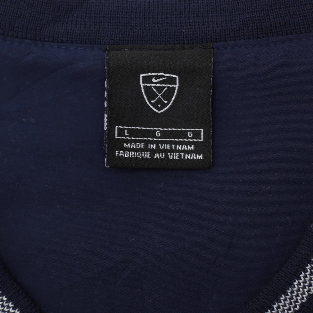 Mens Nike Navy Blue V-Neck Pullover Sportswear Jacket L Size | Migration_Jackets - Back View | Fashion Rerun