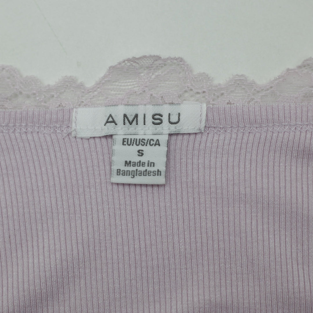Y2K Ladies Amisu Lace Trim Cami Top Size S