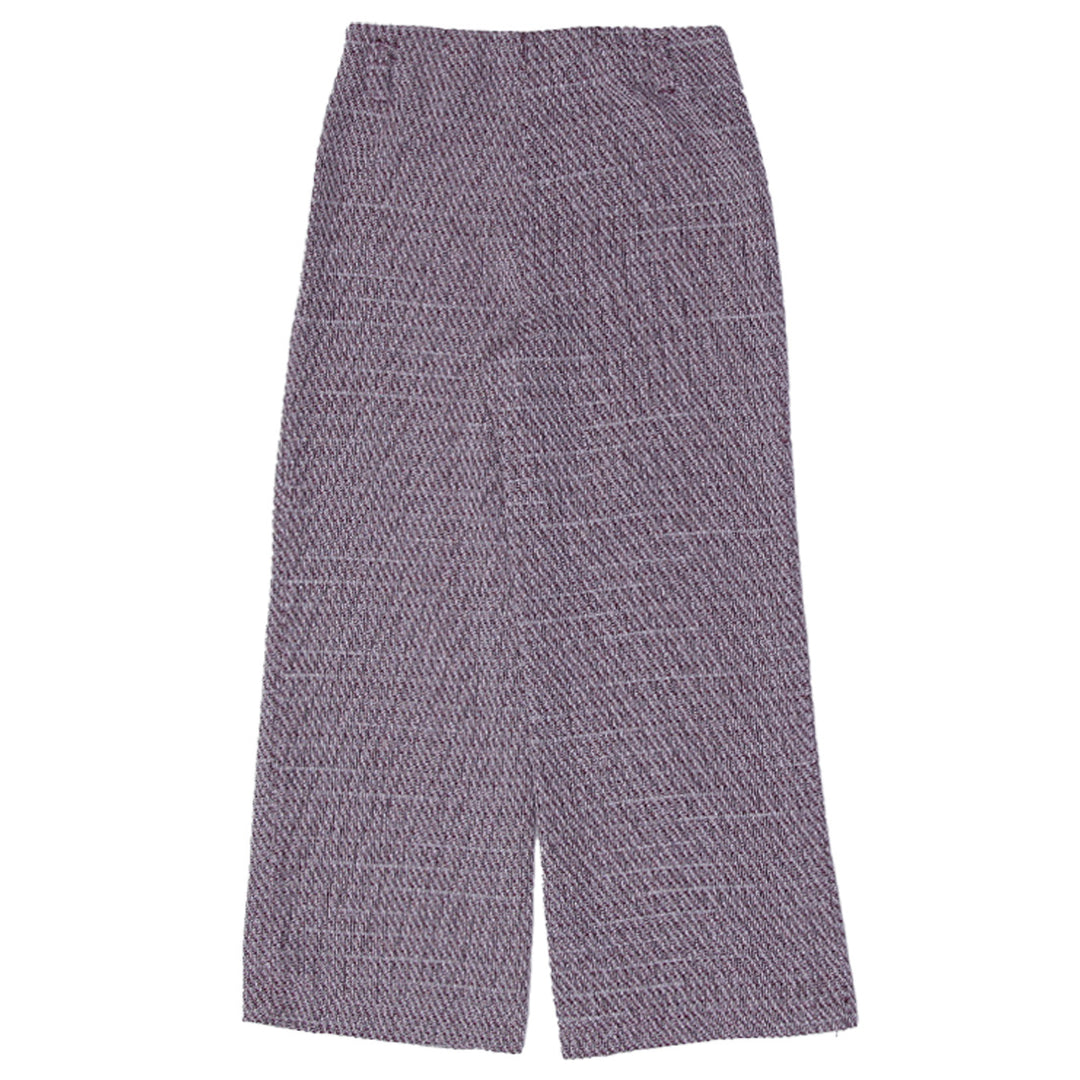 Ladies Hunter & Brown Wide Leg Herringbone Pants