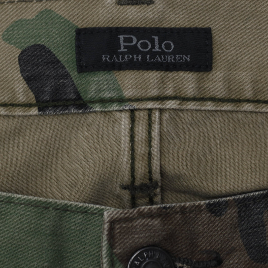 Mens Polo Ralph Lauren Camo Button Fly The Varick Slim Straight Jeans | Migration_Jeans - Back View | Fashion Rerun