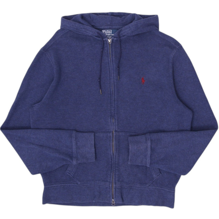 Vintage Mens Polo Ralph Lauren Navy Full Zip Embroidered Hoodie Size M | Migration_Hoodies | Fashion Rerun