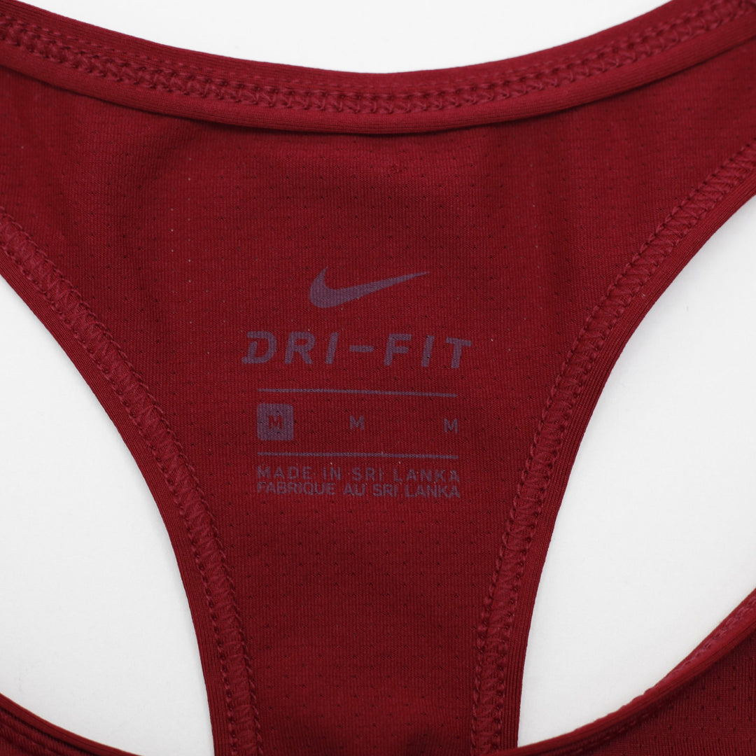 Ladies Nike Dri-Fit Maroon Moisture Wicking Sleeveless Activewear Top Size M