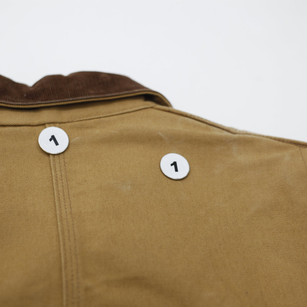 Vintage 90s Carhartt C01 BRN Blanket Lined Jacket Size 50