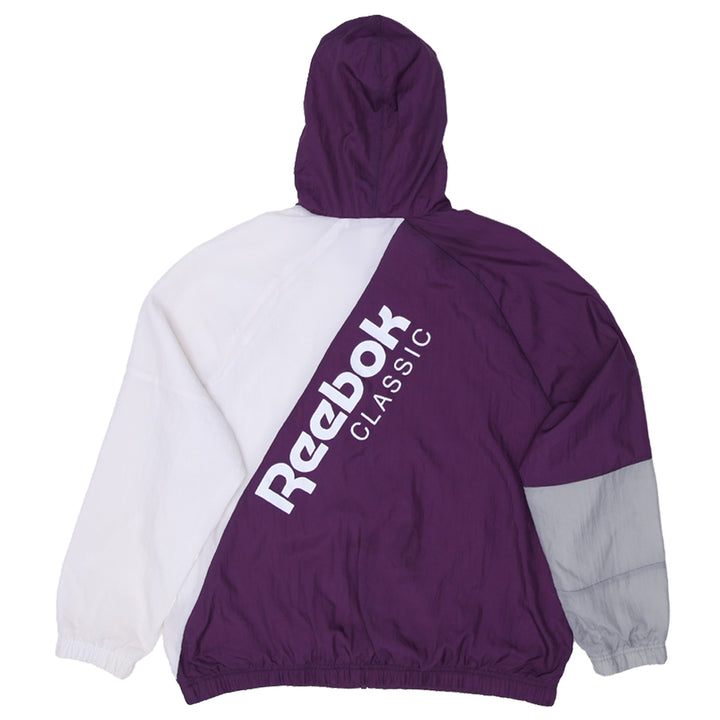 Mens Reebok Classic Full Zip Windbreaker Jacket - Fashion Rerun Vintage Migration_Jacket