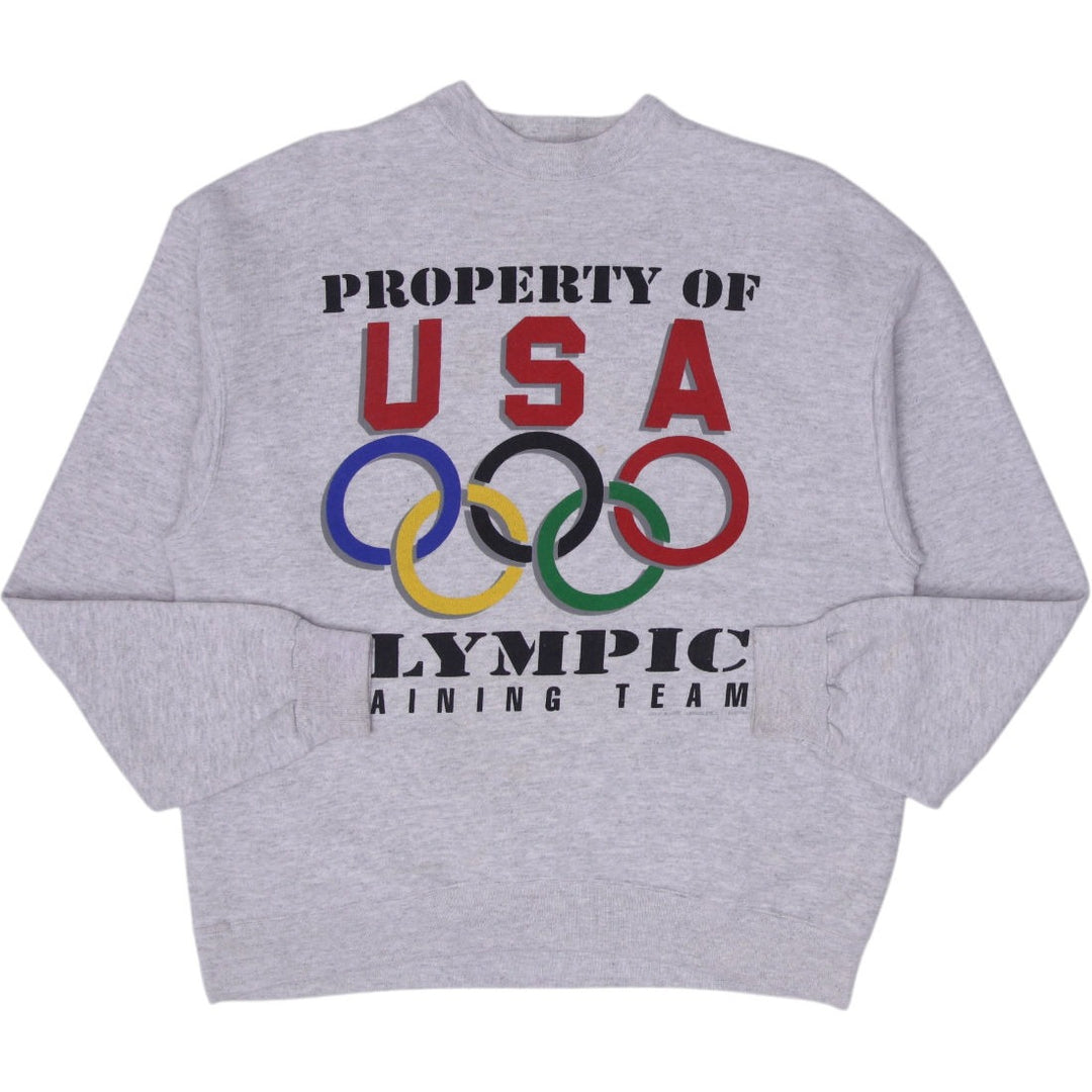Vintage 1990s Property Of USA Olympics Training Team Crewneck Sweatshirt Size XL | Migration_Sweatshirts | Fashion Rerun
