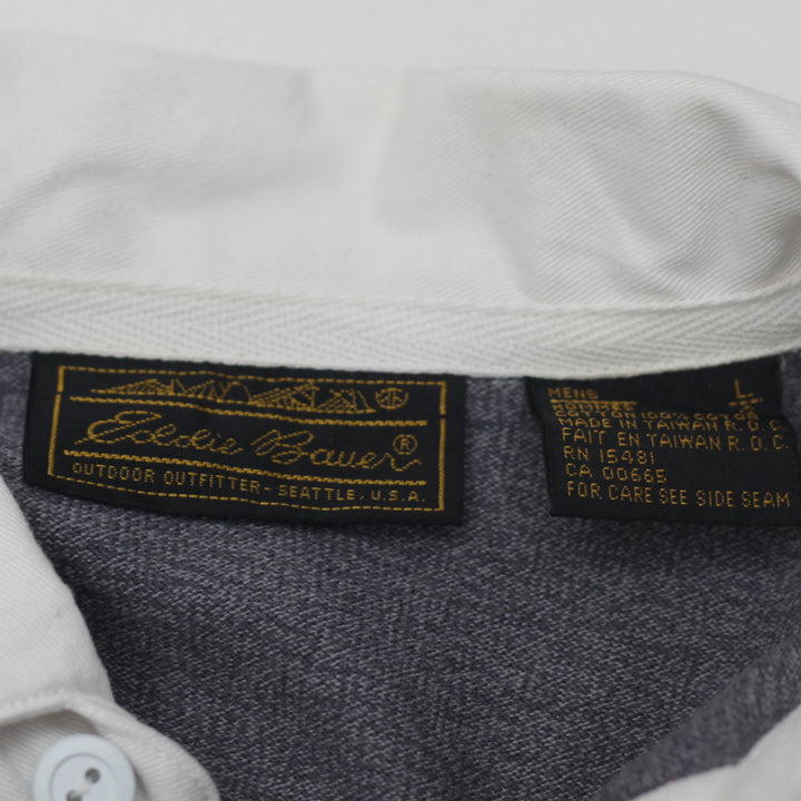 Mens Eddie Bauer Striped Rugby Shirt - Fashion Rerun Vintage Migration_T-Shirt