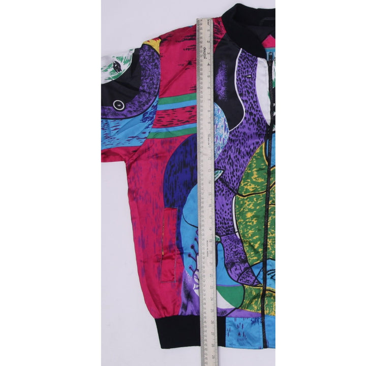 Vintage Ladies 90s Art Picasso Bomber Jacket Full Zip