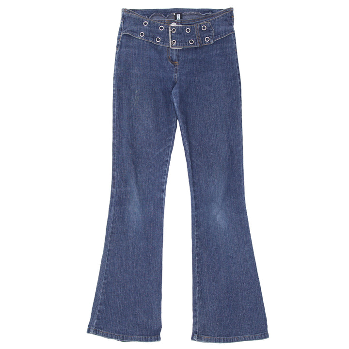 Y2K Belted Flare Jeans - Fashion Rerun Vintage Migration_Pants