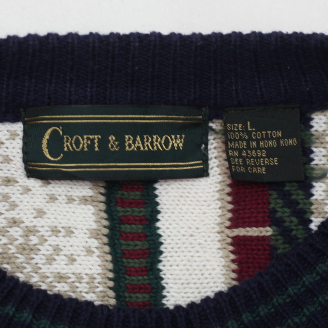 Vintage Croft & Barrow Coogi Style Multi-Color Knit Sweater - Fashion Rerun Vintage Migration_Sweaters