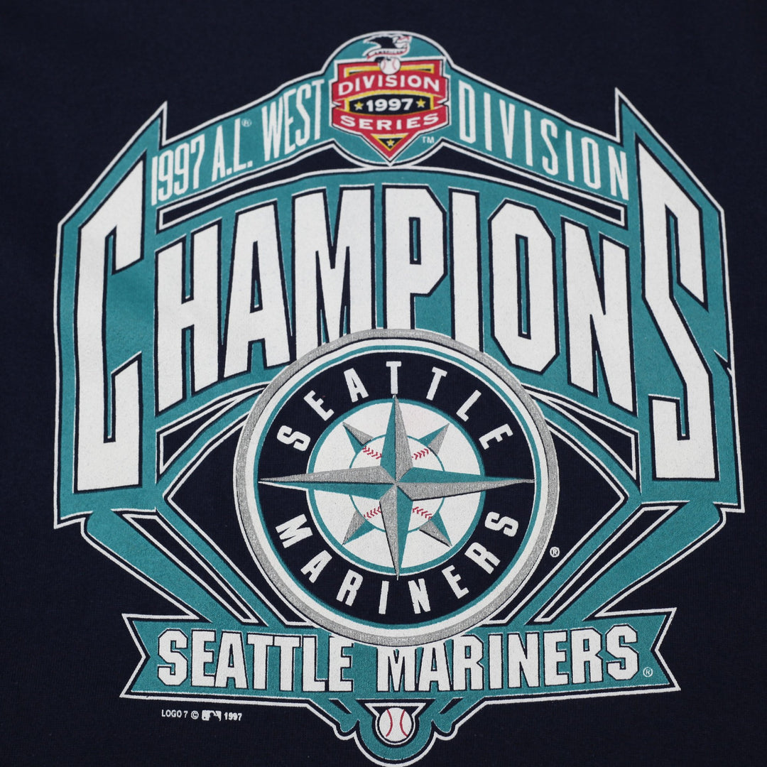 Vintage 1997 Seattle Mariners AL West Division Champions Sweatshirt 2XL USA Made | Migration_Sweatshirt - Alt | Fashion Rerun