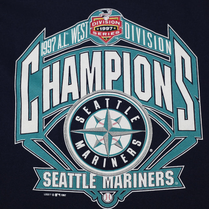 Vintage 1997 Seattle Mariners AL West Division Champions Sweatshirt 2XL USA Made | Migration_Sweatshirt - Alt | Fashion Rerun