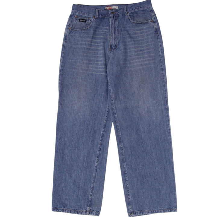 Y2K Mens Ecko Jeans Washed Blue Straight Leg Denim Baggy Fit