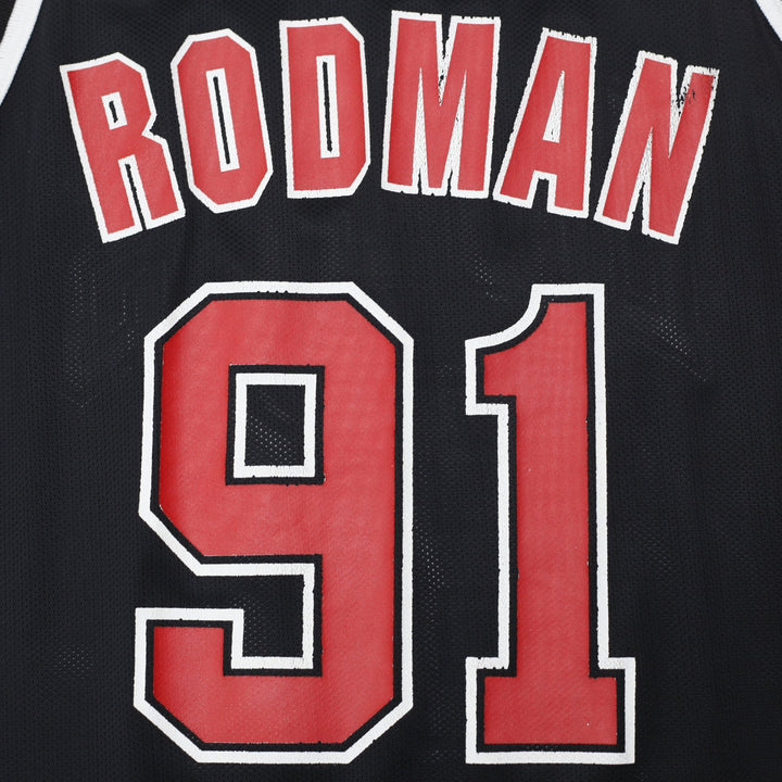 Vintage 90s Vintage Champion Chicago Bulls Dennis Rodman #91 Jersey Size 44 | Migration_Jerseys - View 7 | Fashion Rerun