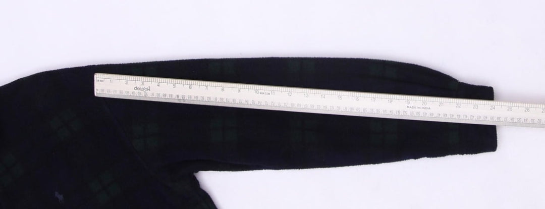Vintage Polo By Ralph Lauren Plaid Fleece Harrington Zipper Jacket S | Migration_Fleece RL Collection - View | Fashion Rerun