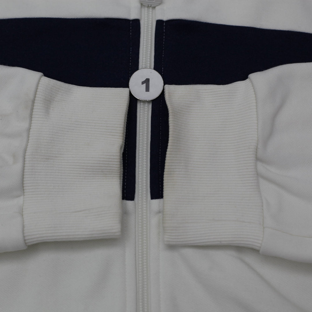 Mens Adidas St. Tropez Track Jacket White Full Zip Retro