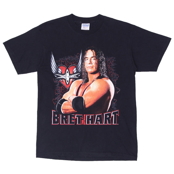 Mens Gildan Bret 'The Hitman' Hart WWf T-Shirt - Fashion Rerun Vintage Migration_T-Shirt