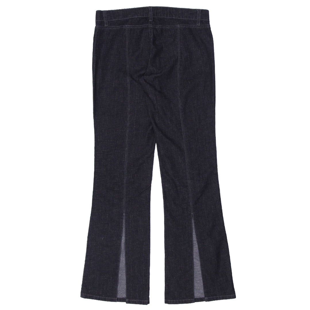Y2K Ladies DKNY Back Split Hem Bootcut Flared Jeans - Fashion Rerun Vintage Migration_Pants