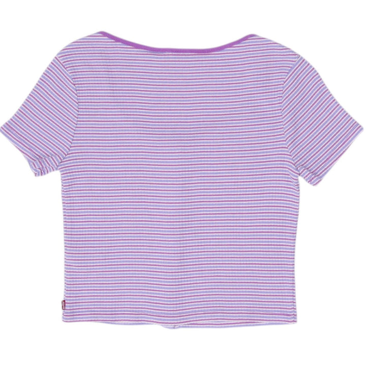 Y2K Levi's Striped Button-Up Crop Top Size S | Migration_Y2K Tops - Side View | Fashion Rerun