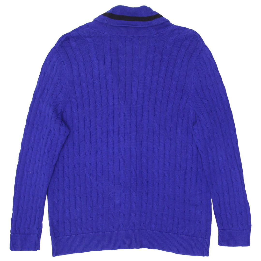 Ladies Ralph Lauren Cable Knit Button Sweater