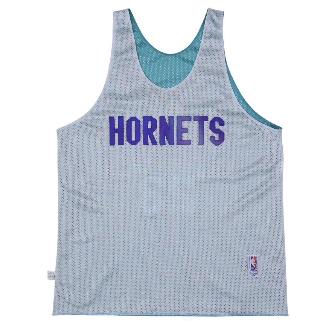Vintage NBA Spalding Charlotte Hornetts 23 Reversible Basketball Jersey XXL - Fashion Rerun Vintage Migration_Jersey