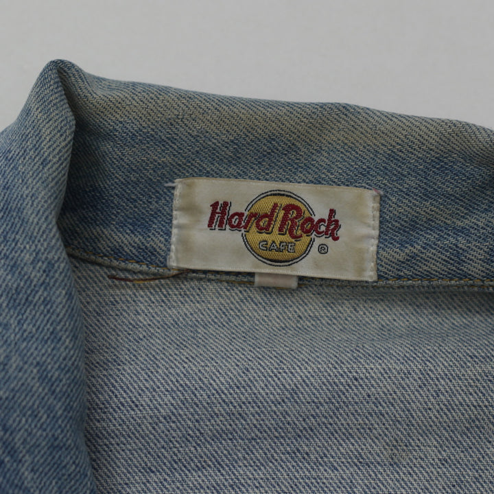 Vintage Hard Rock Café Denim Jacket " Save The Planet" Kuala Lumpur 90's Unisex M - Fashion Rerun Vintage Migration_Jacket