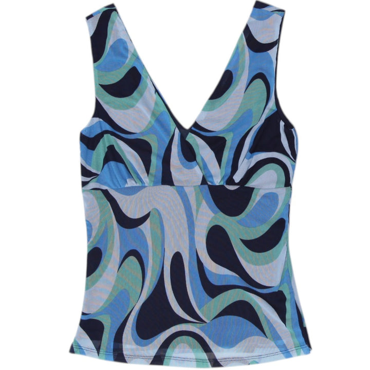 Y2K Suzy Shier Mesh V-Neck Tank Top Size S