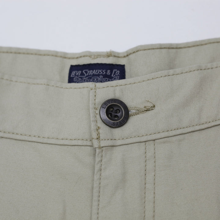 Mens Levi’s Two Horse Brand Tan Canvas Cargo Shorts Khaki Men's Size W36