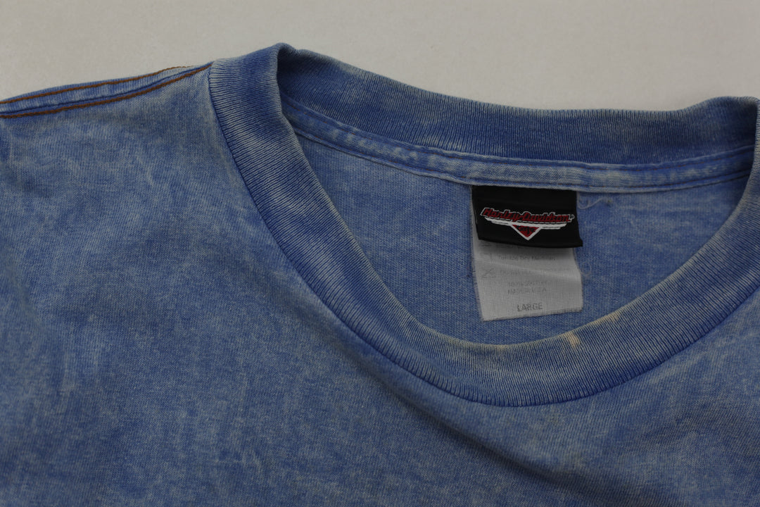 Vintage 1999 Harley Davidson Café Las Vegas T-Shirt Made in USA Size L - Fashion Rerun Vintage Migration_T-Shirt