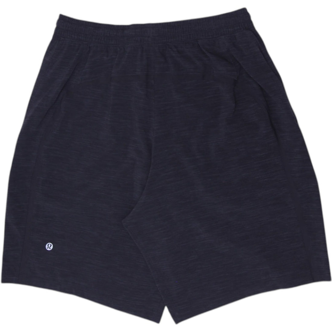 Mens Lululemon Lined Athletic Running Shorts Heathered Black Size Medium