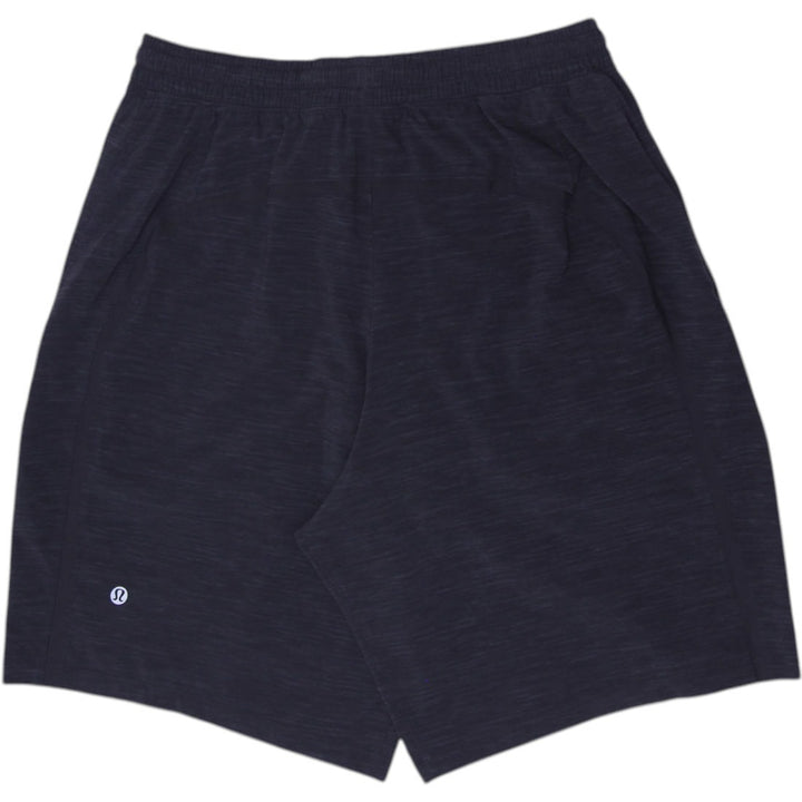 Mens Lululemon Lined Athletic Running Shorts Heathered Black Size Medium