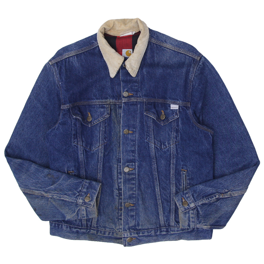 Shop Vintage Carhartt J12DST Button Denim Jacket | Fashion Rerun