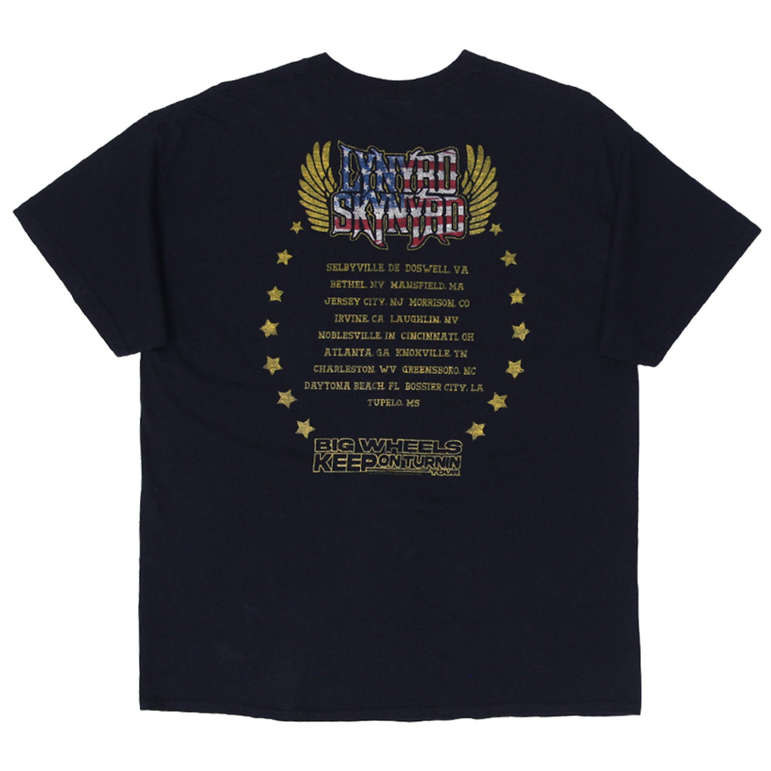 Mens Lynyrd Skynyrd T-Shirt Black Graphic Eagle Tour