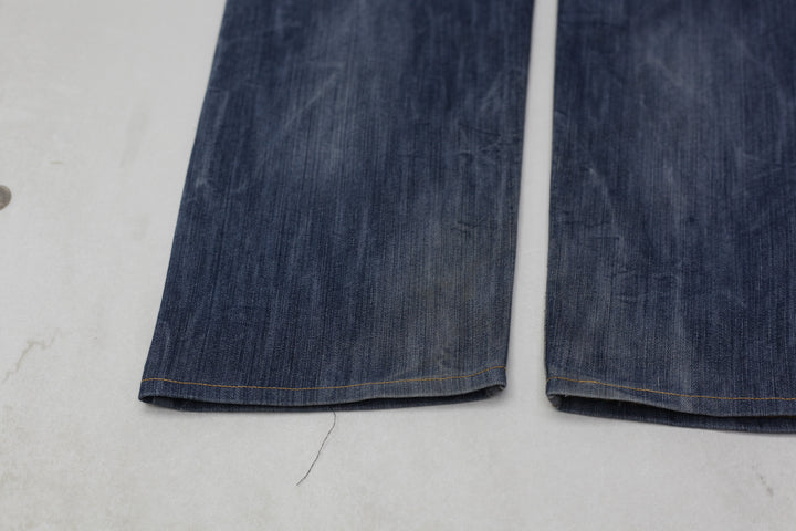 Y2K Mens Ed Hardy Skull & Dice Straight Leg Jeans