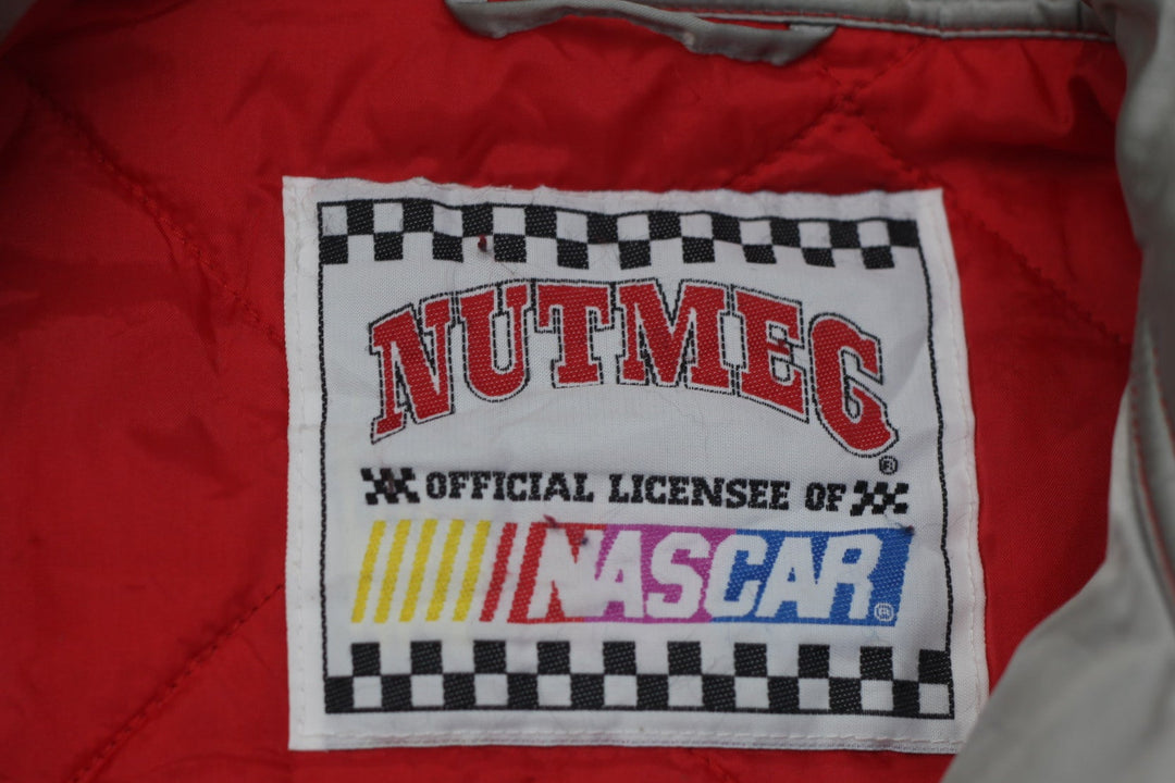 Vintage 90s Nutmeg Mills Dale Earnhardt Sr #3 Satin Nylon Nascar Jacket