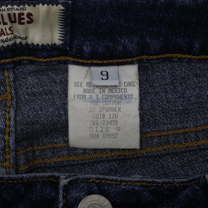 Y2K Ladies Paris Blues Low-Rise Sandwashed Flare Jeans Size 9