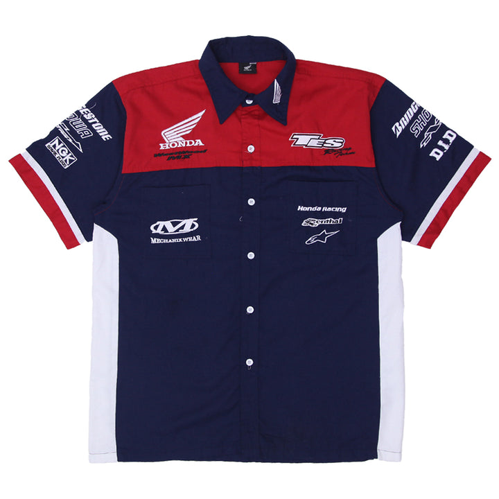 Mens Honda TES Racing Team Shirt - Fashion Rerun Vintage Migration_Shirt
