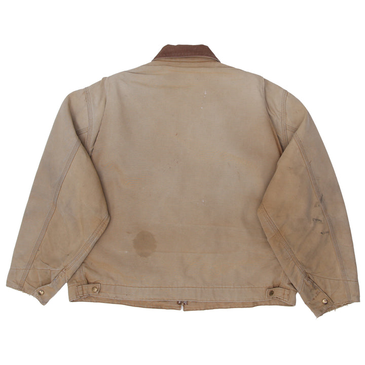 Vintage Carhartt Sandstone Detroit Jacket-Blanked Lined Curdoroy Collar - Fashion Rerun Vintage Migration_Jacket