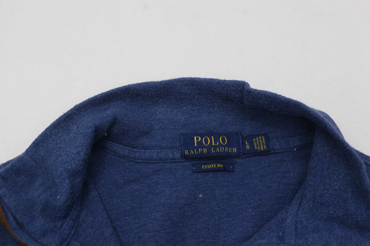 Mens Polo Ralph Lauren Estate Rib Quarter Zip Sweater