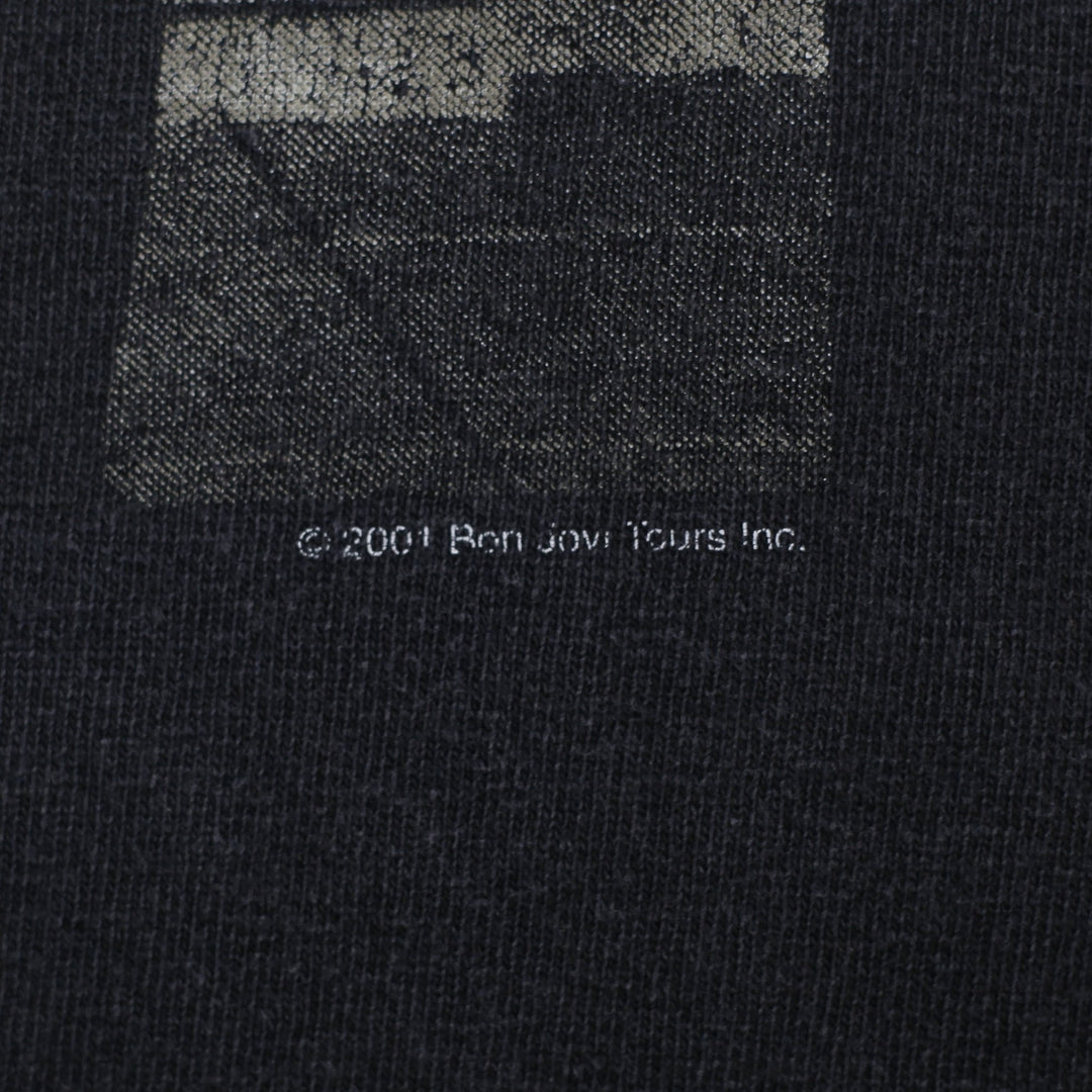 Vintage 2001 Bon Jovi One Wild Night World Tour Black T-Shirt Single Stitch L | Migration_T-Shirts - Detail V | Fashion Rerun
