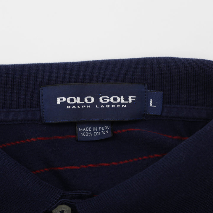 Polo Golf Ralph Lauren Striped Polo Shirt Size L | Migration_T-Shirts - Back View | Fashion Rerun