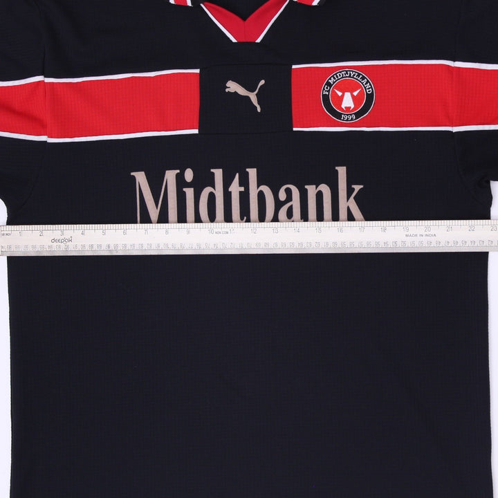 Vintage 99s-00s Puma FC Midtjylland Home Football Shirt Jersey Size L