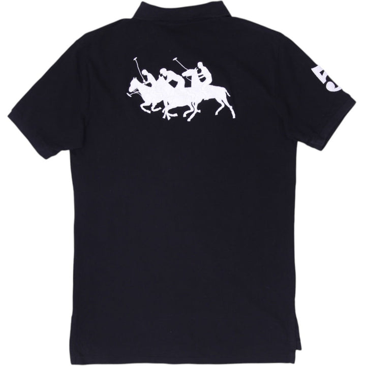 Mens Polo By Ralph Lauren Custom Fit Black Crest Polo T-Shirt Size M