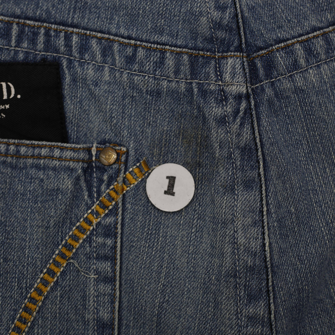 Y2K Mens Ecko Jeans Washed Blue Straight Leg Denim Baggy Fit